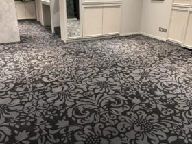 Broadloom Carpet - Axminster Plush Design Shop Installed - Superfloors Sydney