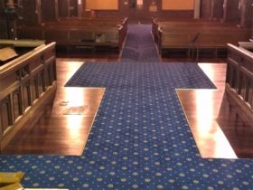 Broadloom Carpet - Brintons Highmont Blue Church - Superfloors Sydney