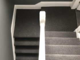 Carpet Stairs - Godfrey Hirst Wool Landing Carpet - Superfloors Sydney