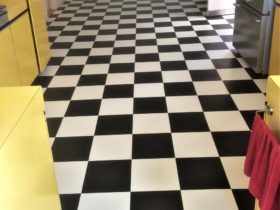 Luxury Vinyl Tiles - Amtico Signature Black & White Tiles Design Floor - Superfloors Sydney