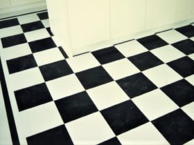 Luxury Vinyl Tiles - Amtico Signature Vinyl Floor Black & White - Superfloors Sydney