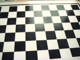 Luxury Vinyl Tiles - Amtico Signature Vinyl Floor Black & White - Superfloors Sydney