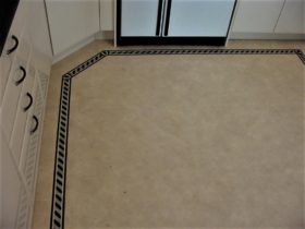 Luxury Vinyl Tiles - Amtico Signature Sand Stone Design Floor With Border - Superfloors Sydney