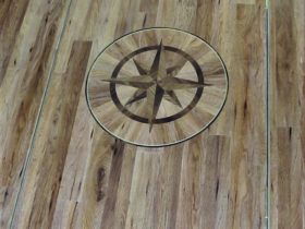 Luxury Vinyl Tiles - Wood - Amtico Signature Teak Motifs Small Star Vinyl - Superfloors Sydney