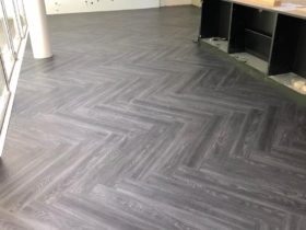 Luxury Vinyl Tiles - Wood - Polyflor Vinyl Herringbone Design - Superfloors Sydney