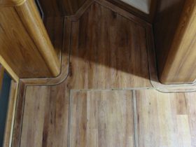 Marine Luxury Yacht - Amtico Teak Wood With Gold Border - Superfloors Sydney