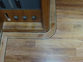 Marine Luxury Yacht - Amtico Teak Wood With Gold Border - Superfloors Sydney