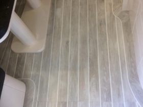 Marine Luxury Yacht - Amtico Vinyl Planks Kitchen Deck With White Strips - Superfloors Sydney