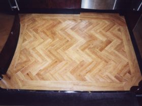 Marine Luxury Yacht - Amtico Vinyl Planks Parquet Design With Border - Superfloors Sydney