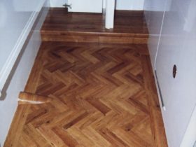 Marine Luxury Yacht - Amtico Vinyl Planks Parquet Design With Border - Superfloors Sydney