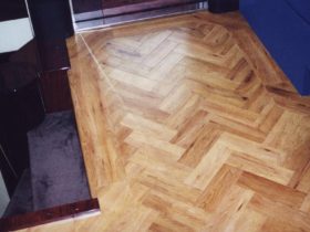 Marine Luxury Yacht - Amtico Vinyl Planks Parquet Design With Border - Superfloors Sydney