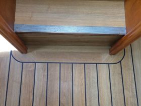 Marine Boat - Amtico Wooden Ship Deck With Black Floor Strips - Superfloors Sydney