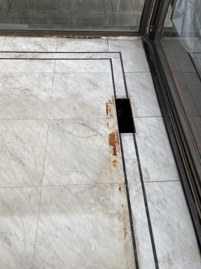 Specialist Cleaning Transformations - Marble Clean Before - Superfloors Sydney