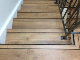 Luxury Vinyl Tiles – Stairs - Pale Ash Wooden - Superfloors Sydney