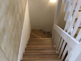 Luxury Vinyl Tiles – Stairs - Amtico Spacia Wooden Plank - Superfloors Sydney